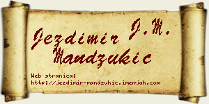 Jezdimir Mandžukić vizit kartica